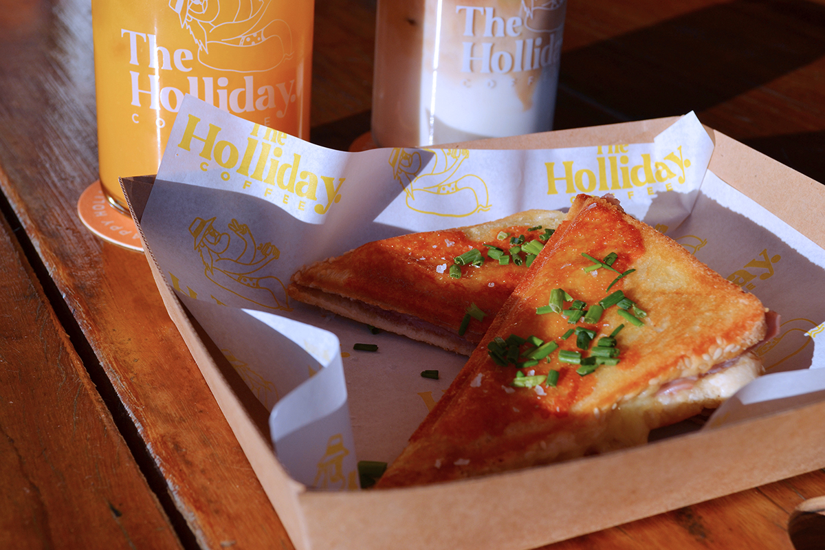 Leg Ham & Cheese Jaffle, The Holliday Coffee, Nobby Beach (Image: © 2023 Inside Gold Coast)