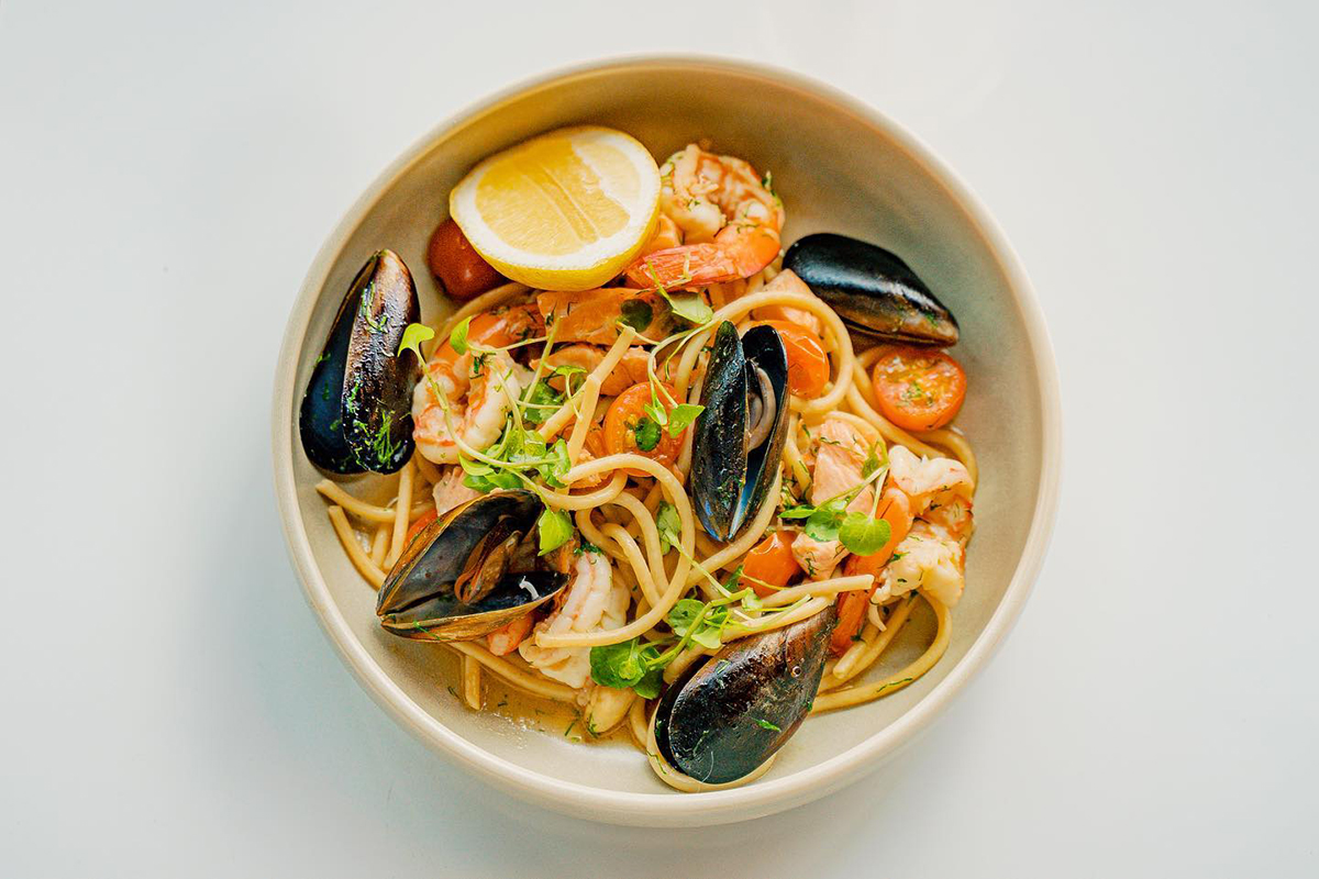 Seafood Pasta, Palm Beach Ave, Palm Beach (image supplied)
