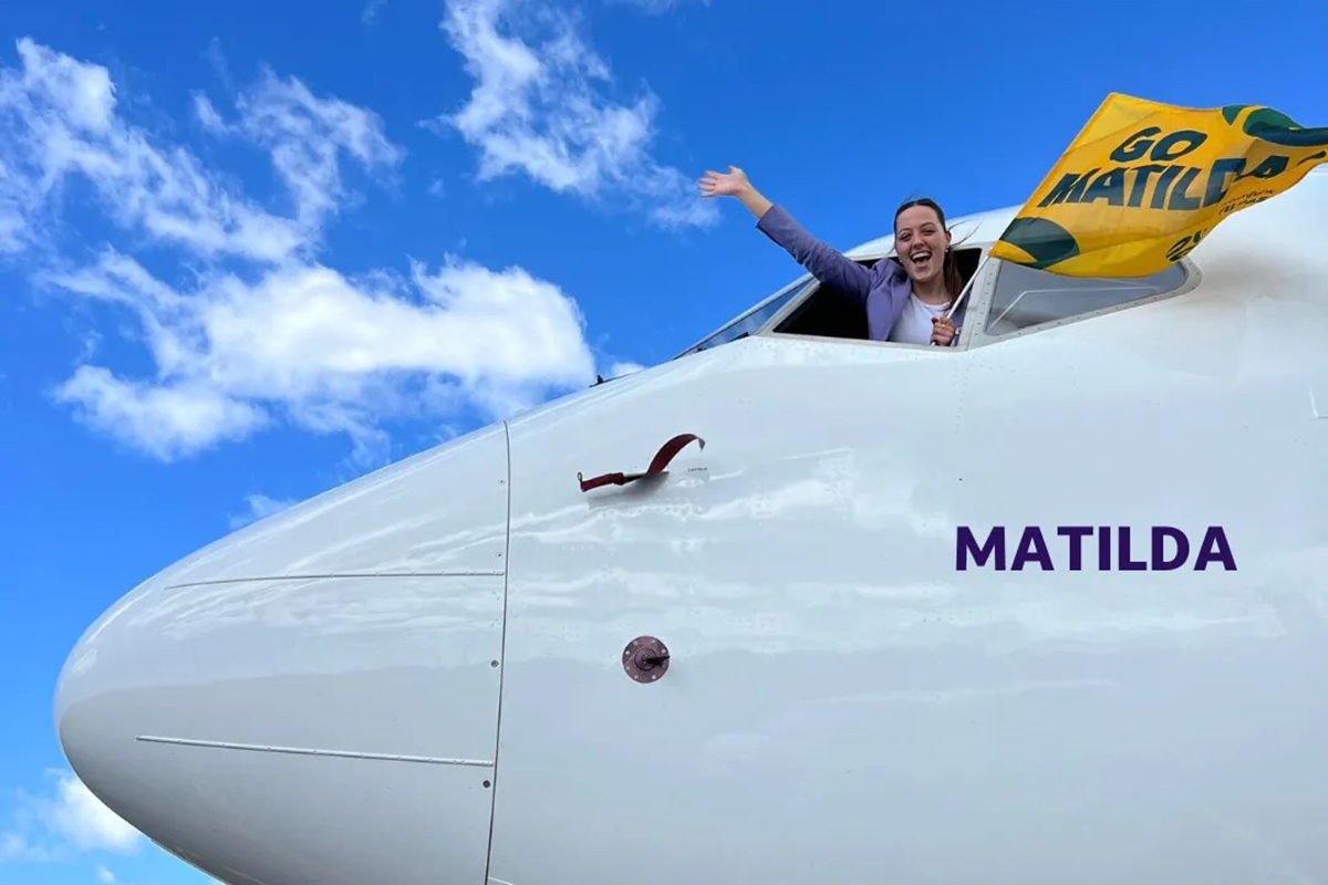 Bonza to name its next plane Matilda (image supplied)