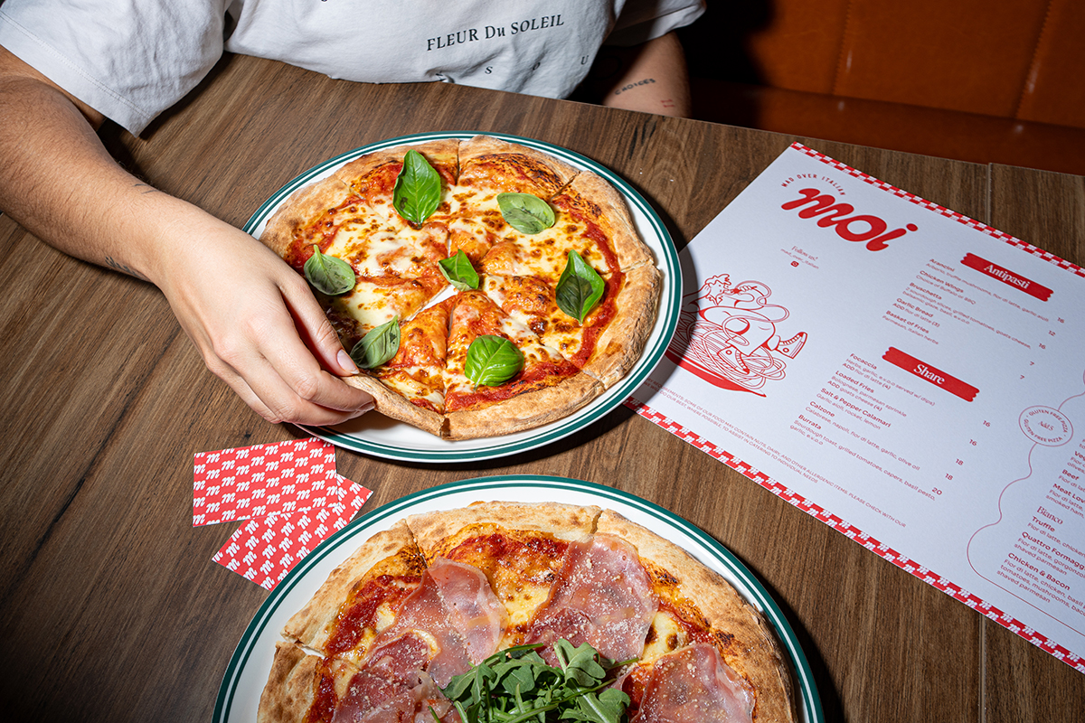 Pizzas, Mad Over Italian (image by Here Digital)