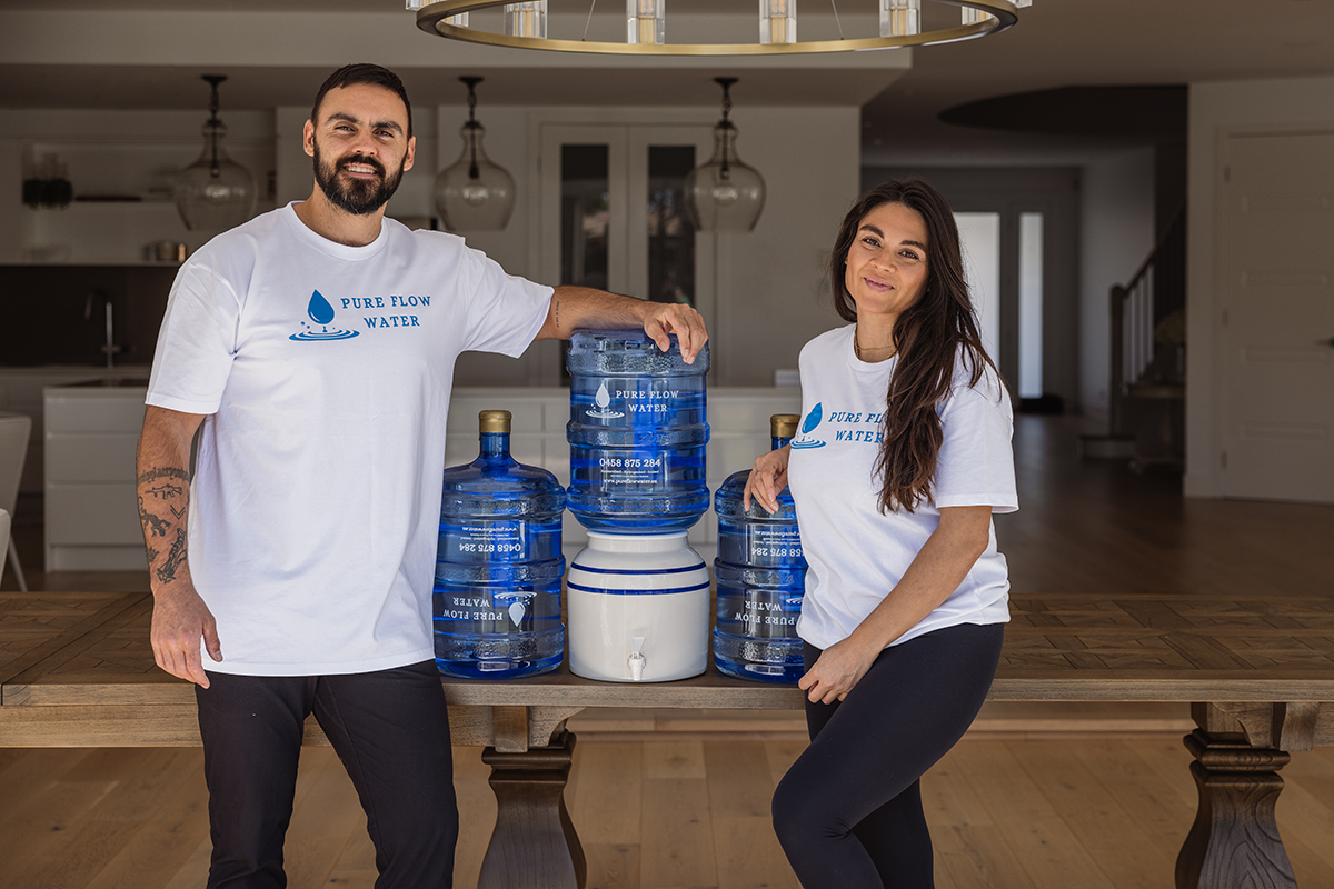 Elliot and Christina, owners of Pure Flow Water, Hope Island (Image: © 2023 Inside Gold Coast)