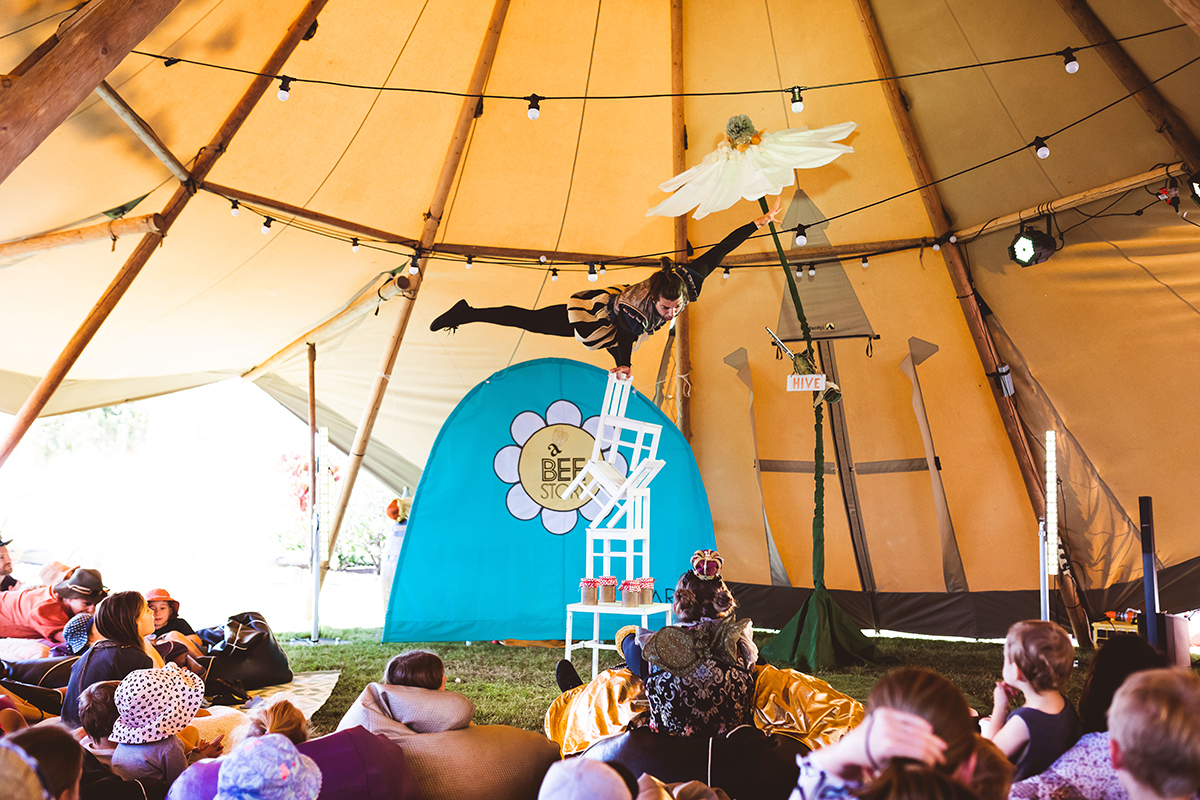 Arc Circus, A Bee Story, Swell Sculpture Festival 2022 (image supplied)