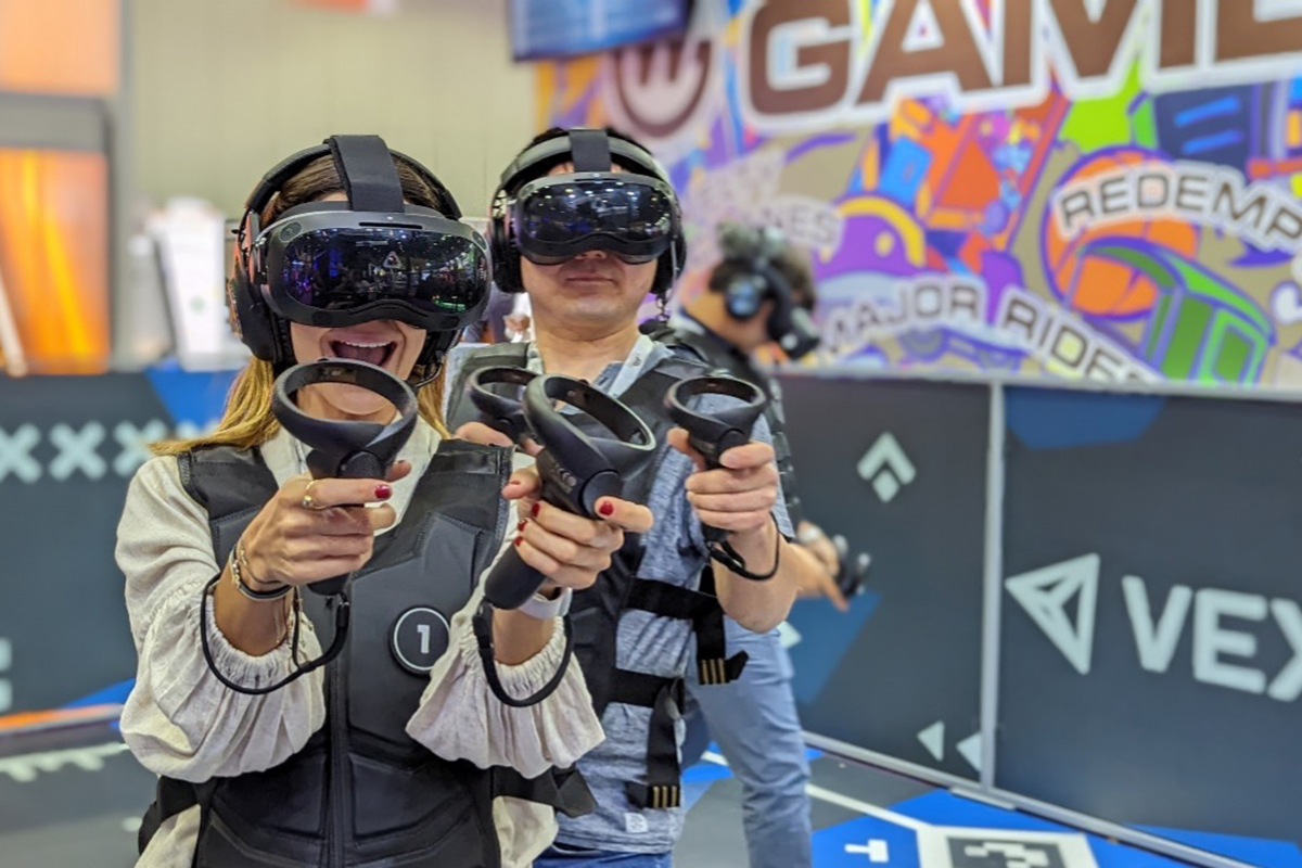Level Up Arcade's new virtual reality arena, The Oasis Shopping Centre, Broadbeach (image supplied)