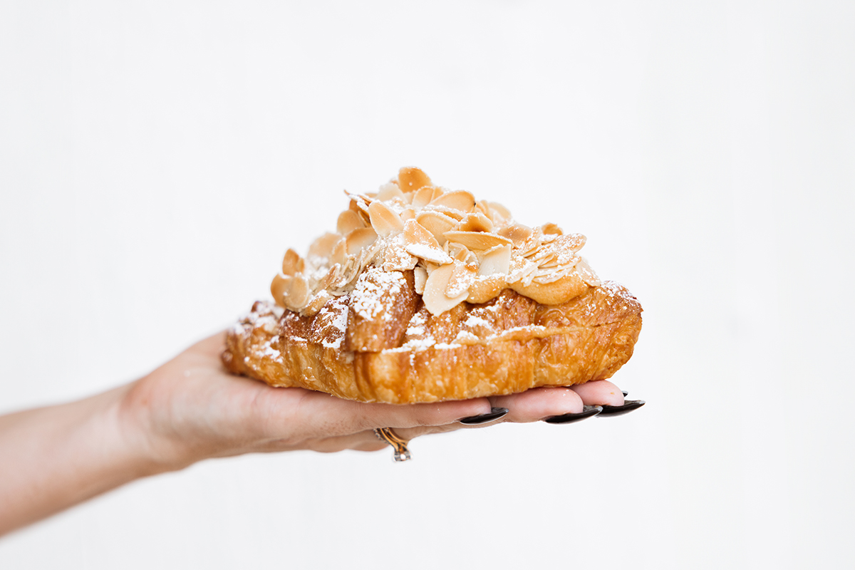 Almond topped pastry at Made With Love Bakery, Southport (Image: © 2023 Inside Gold Coast)