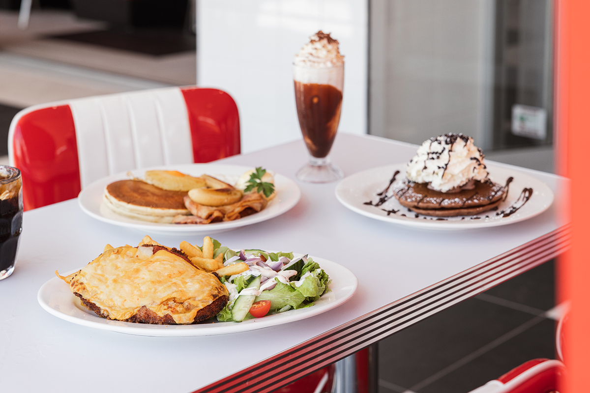 Food at Pancake Diner, Burleigh, (Image: © 2023 Inside Gold Coast)