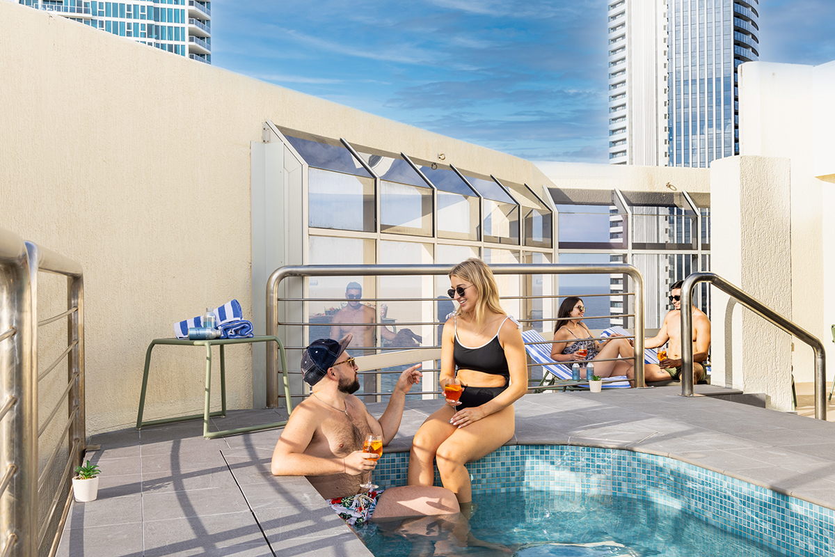 Rooftop pool at Novotel Surfers Paradise (image supplied)