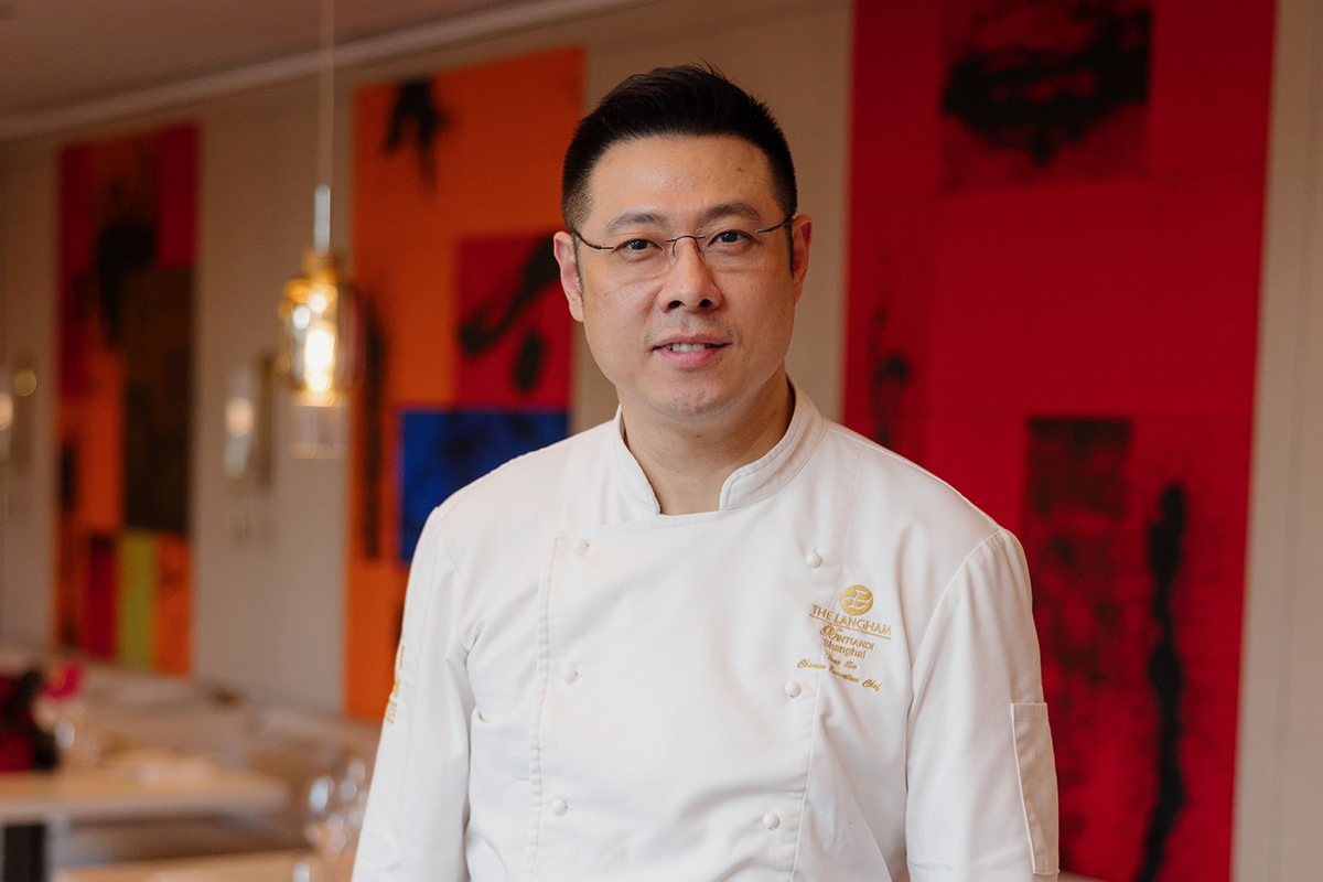 Chef Tony Su, the culinary expert at the helm of the Michelin-starred restaurant T'ang Court at The Langham, Shanghai Xintiandi (image supplied)