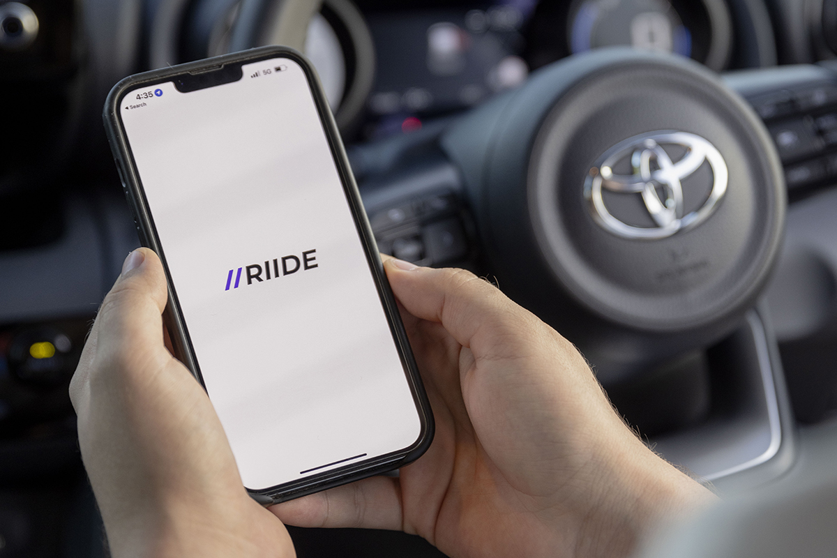 RIIDE Car Sharing app, Gold Coast (image supplied)