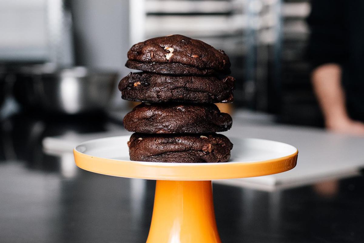 Peanut butter, roasted peanut, chocolate cookie, Currumbin Cookies (image supplied)
