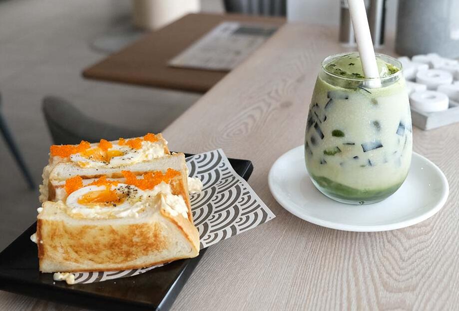 Tamago Sando & Iced Matcha Jelly, Goya Cafe (Image: © 2021 Inside Gold Coast)