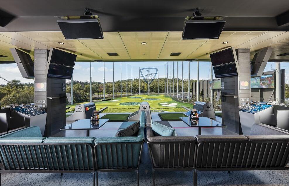 Interior of Topgolf Gold Coast (Image via Destination Gold Coast)