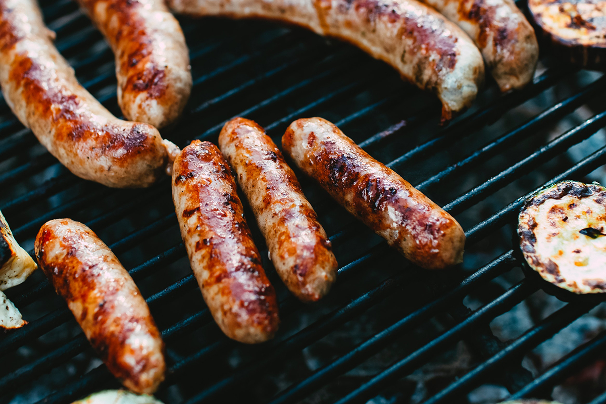 Sausages on a BBQ (image by Markus Spiske, Unsplash)