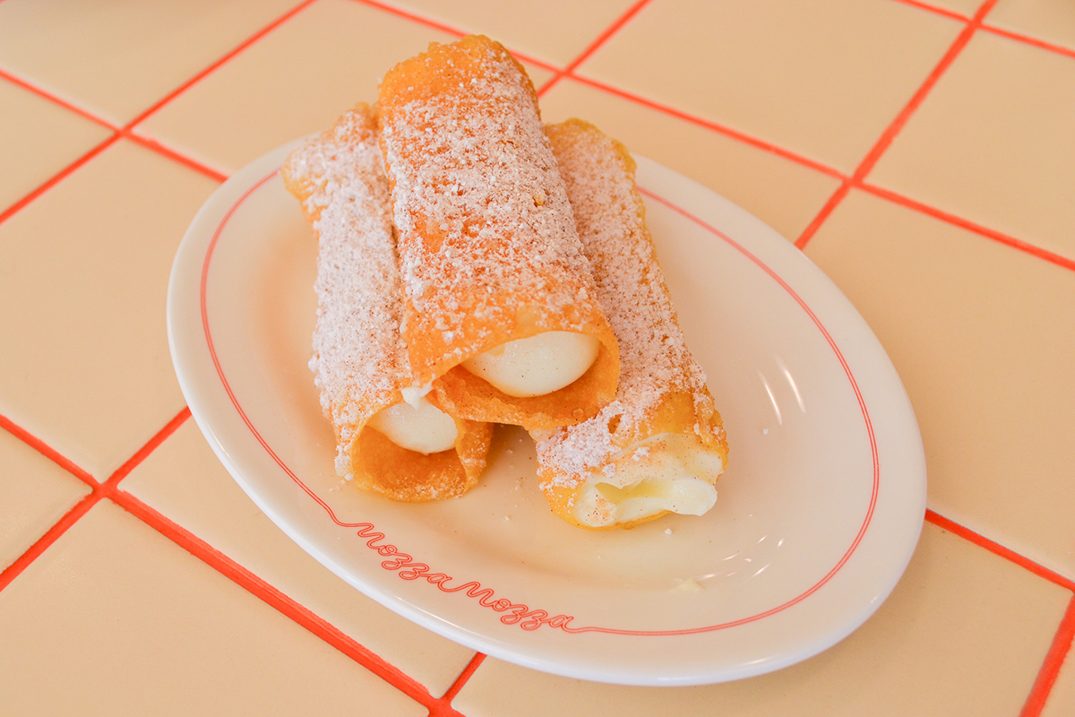 Marsala cannoli with sweet ricotta, Mozza Mozza, Southport (Image: © 2022 Inside Gold Coast)