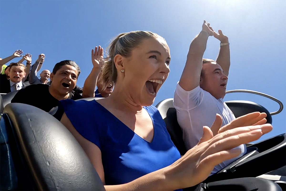 Leviathan first ride, Sea World (image supplied)