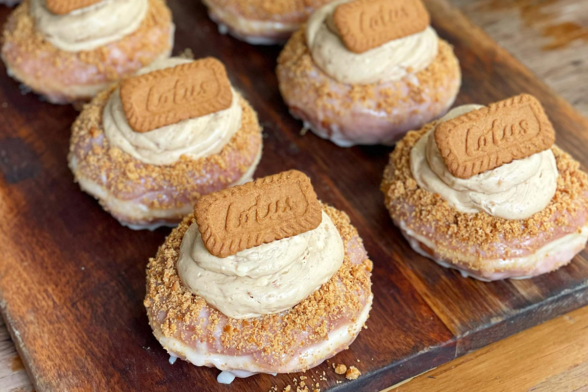Biscoff Cheesecake Doughnut, Paddock Bakery (image supplied)