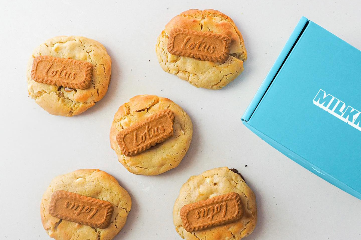 Biscoff White Choc, Milkman's Cookies (image supplied)