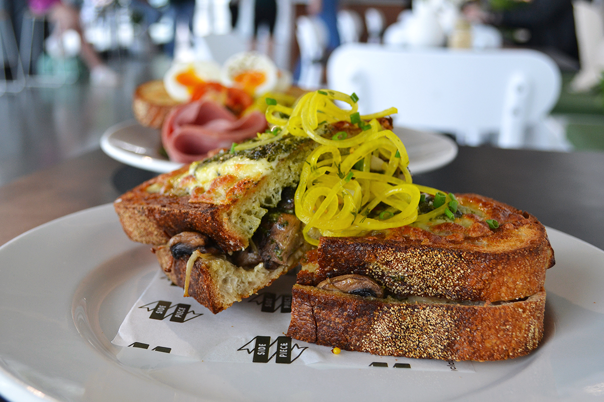 Mushroom Toastie, Side Piece, Varsity Lakes (Image: © 2023 Inside Gold Coast)