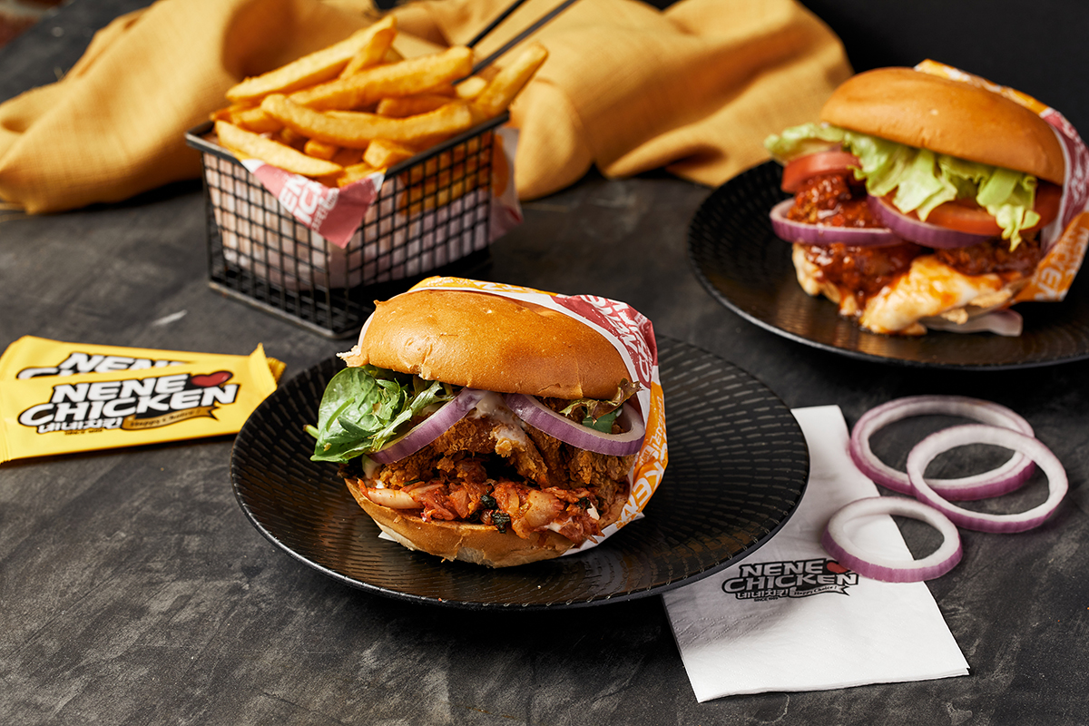 Kimchi Chicken Burger, Nene Chicken (image supplied)