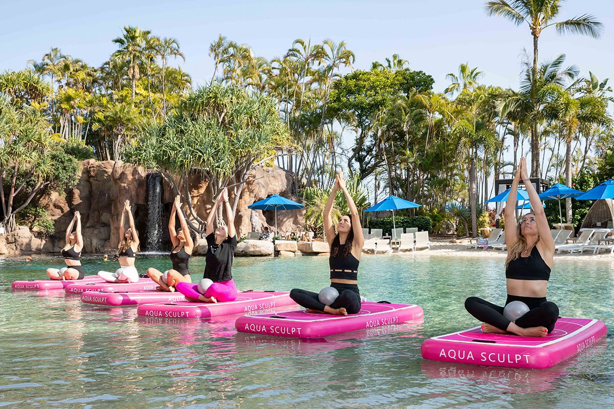 Aqua Sculpt Pool Pilates at JW Marriott Gold Coast Resort & Spa (image supplied)