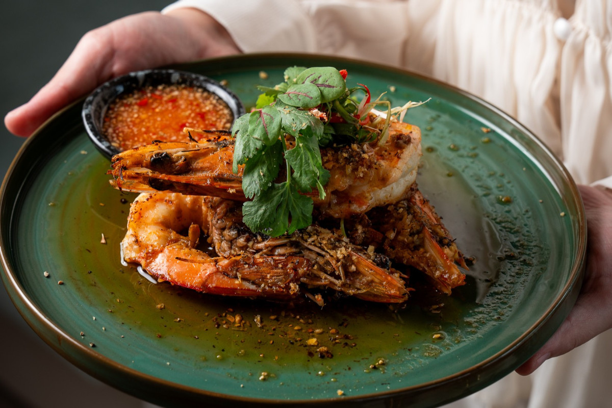 King Prawn U6 Garlic Butter, TARA Far East Dining (image supplied)