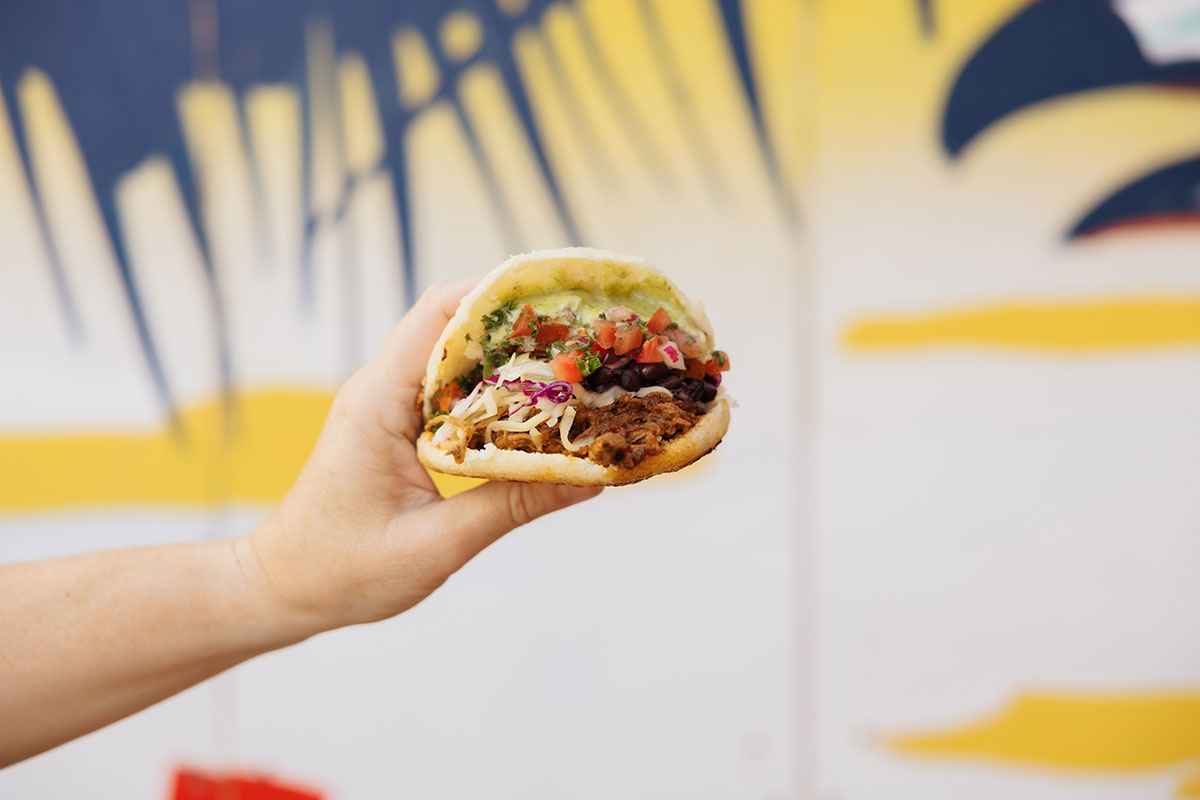 Arepa at La Cha Cha Cabana, Burleigh Heads (Image: © 2025 Inside Gold Coast)