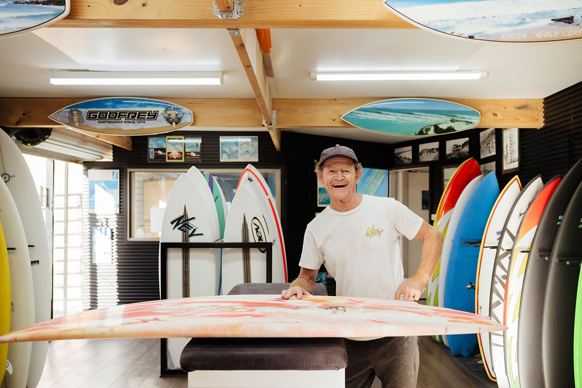 Nev Hyman, Nev Custom Surfboards (Image: © 2025 Inside Gold Coast)