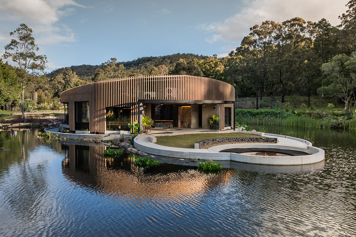 Exterior of SOL Elements Bathhouse, Mount Tamborine (image supplied)