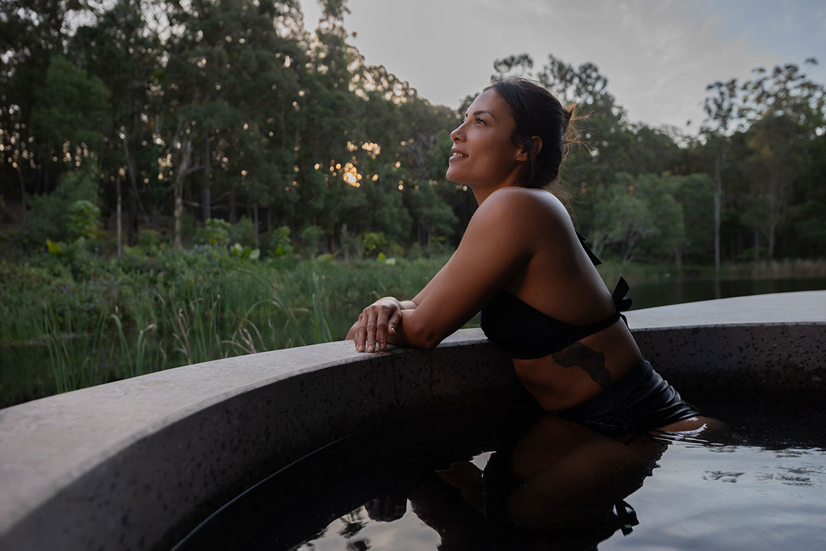 Secluded Suite Thermal Pool at SOL Elements Bathhouse, Mount Tamborine (image supplied)