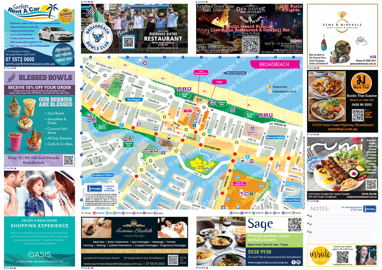 Broadbeach pad map 25