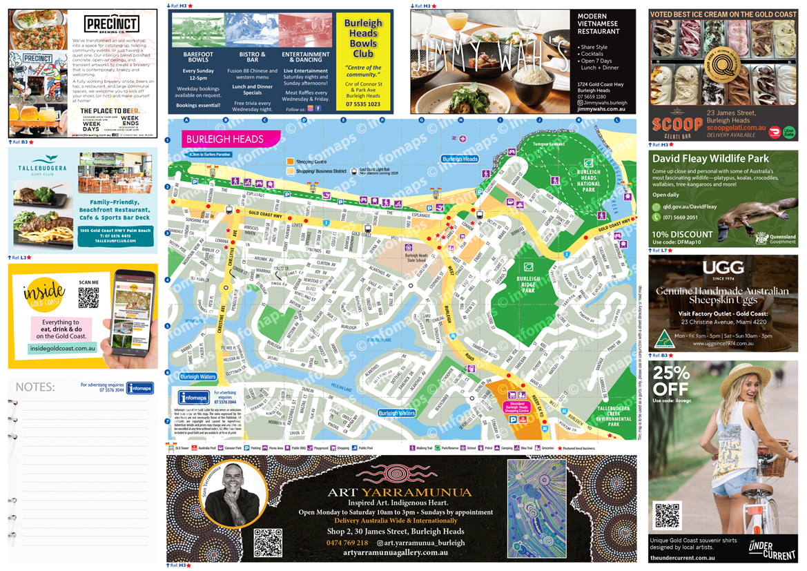 Burleigh Pad Map 2026