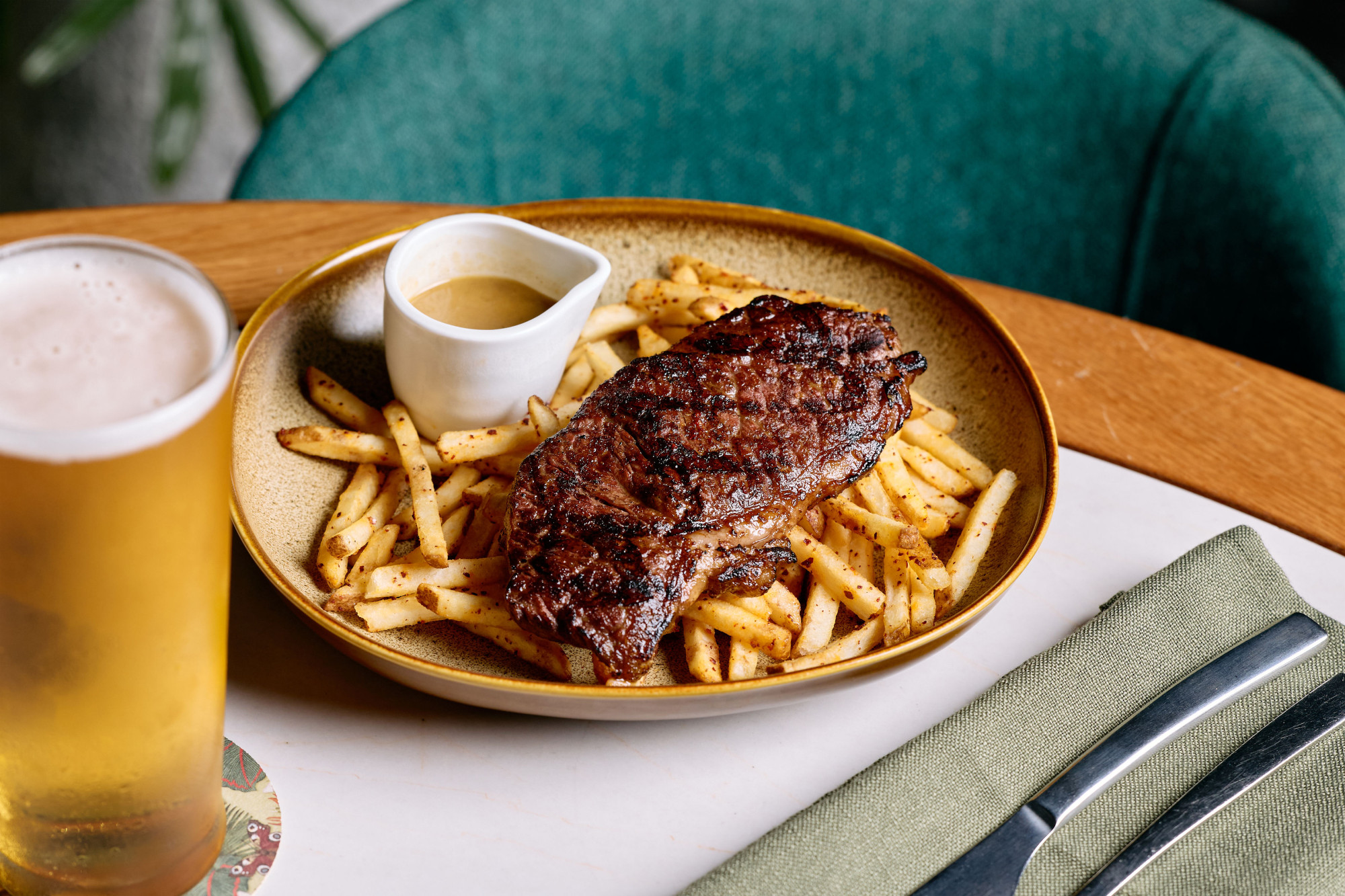 Steak Frites, $18 Daily Lunch, Goldie's, The Island Gold Coast, Surfers Paradise (image supplied)