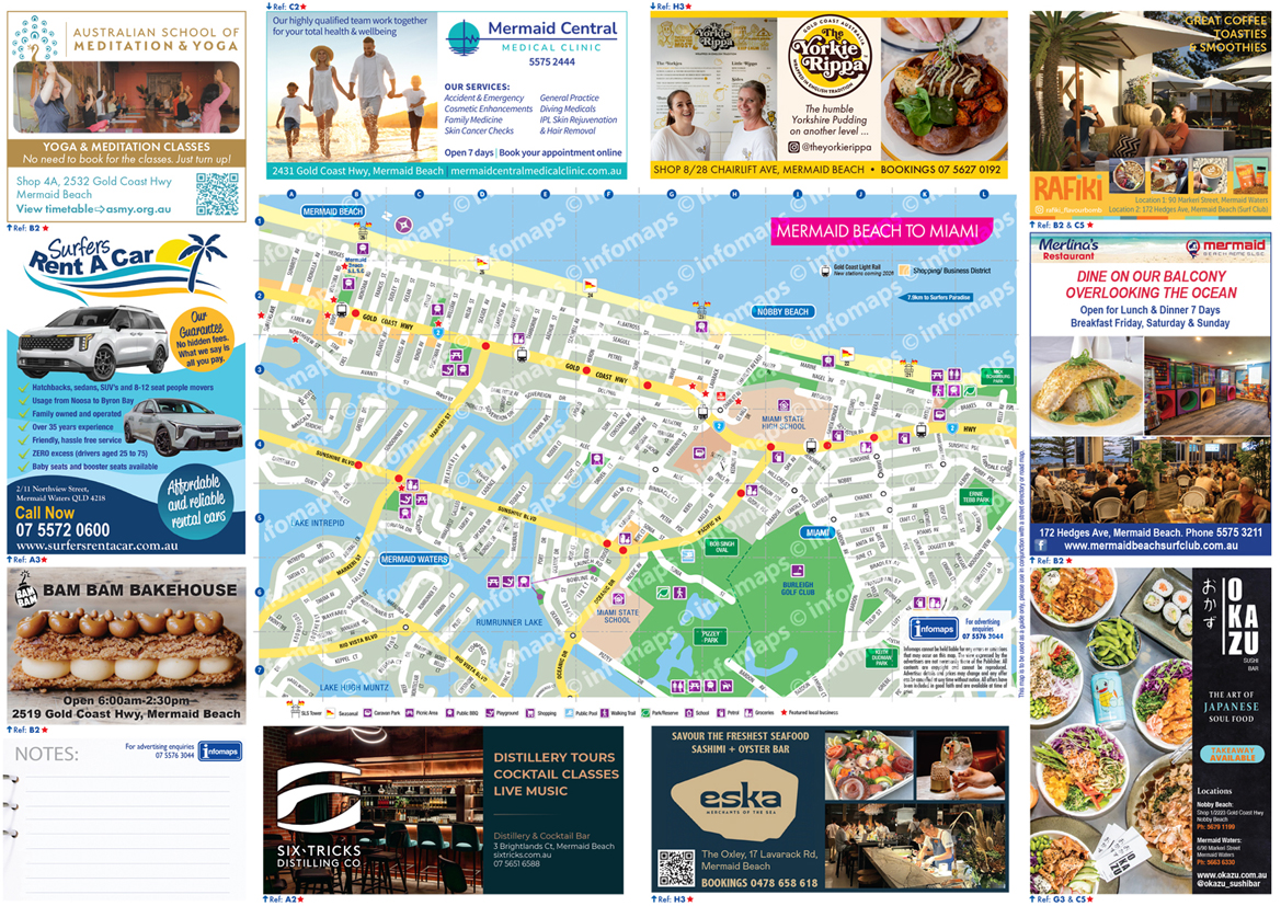Mermaid Beach Pad Map 2026