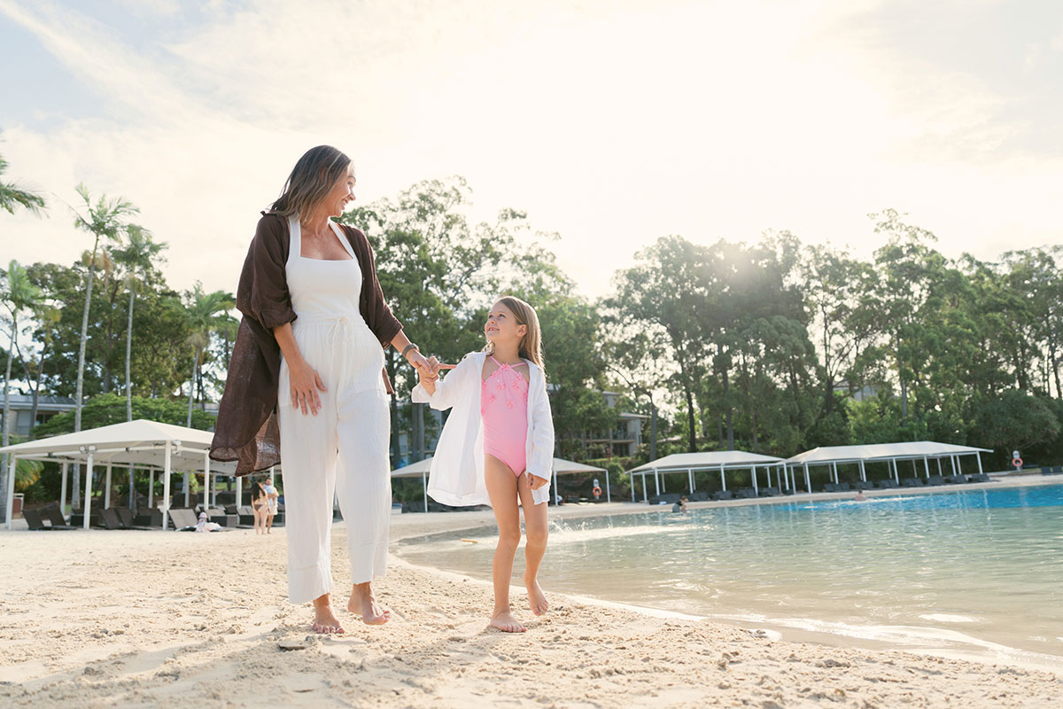 The Lagoon Beach, InterContinental Sanctuary Cove Resort (image supplied)
