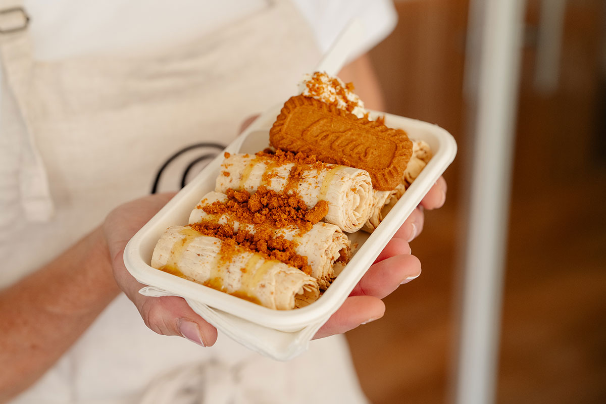 Biscoff Caramel Crunch, Milk & Marble Ice Cream Co (Image: © 2026 Inside Gold Coast)