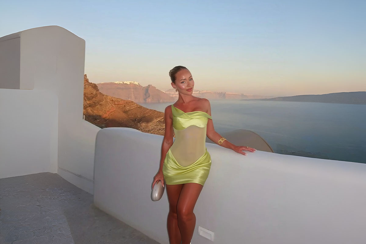 Natalie Rolt Elodie Mini Dress, Rentsy (image supplied)