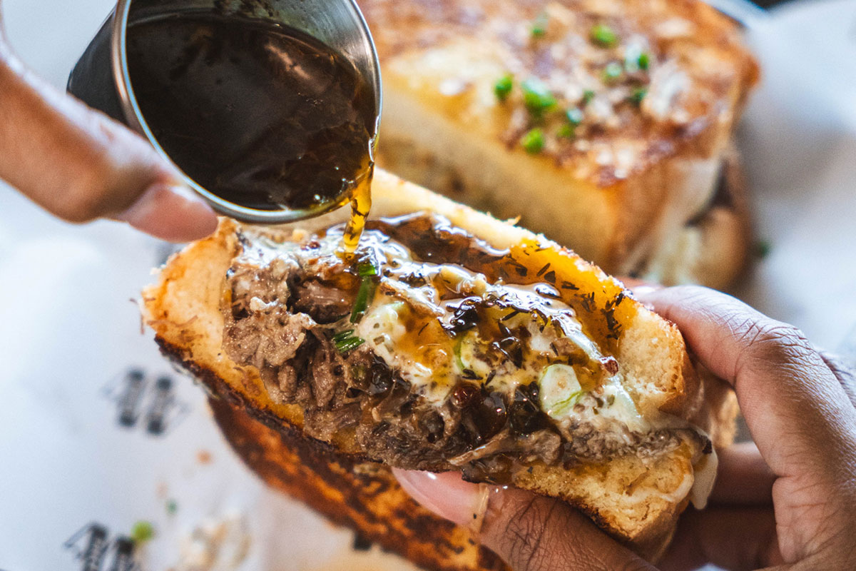 The Beef Dip Toastie, Side Piece (image supplied)
