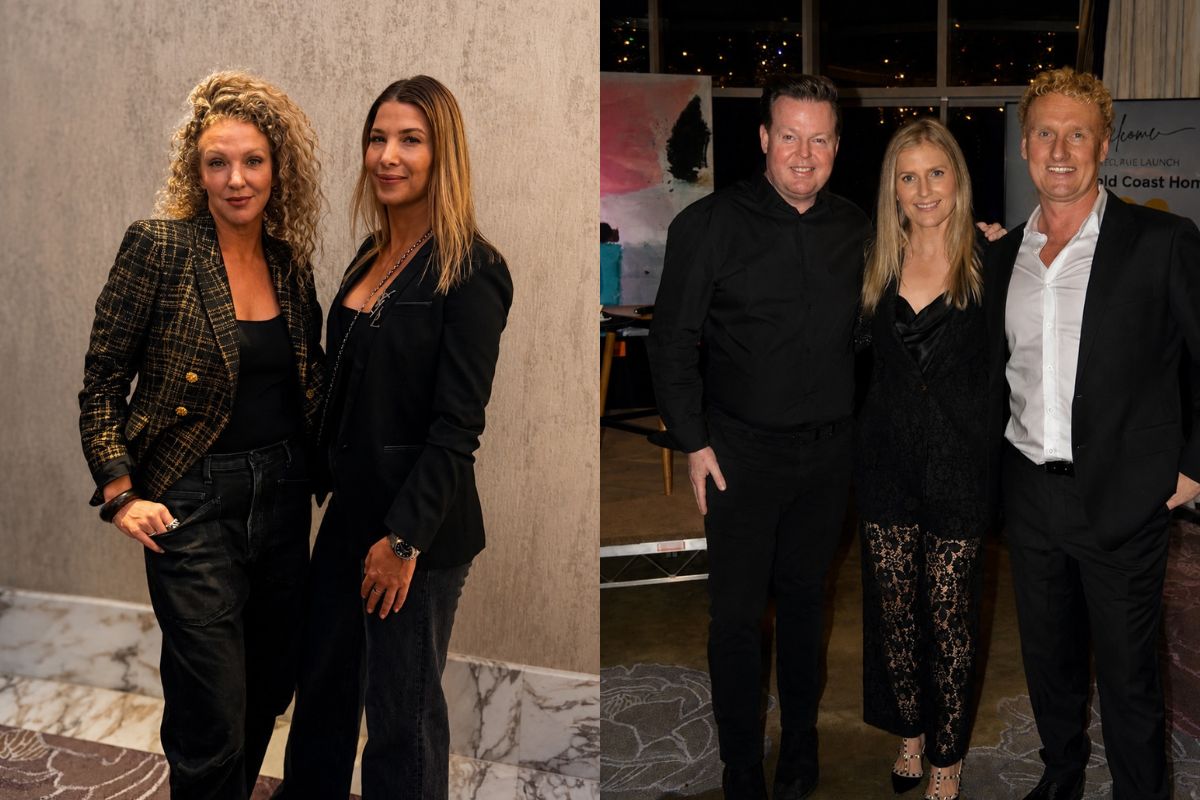 Rae Underhill, Adriel Lack, Andrew Meadowcroft, Carla Tooma and Charles Dornan, Inside Gold Coast Home Launch (Image: © 2026 Inside Gold Coast)