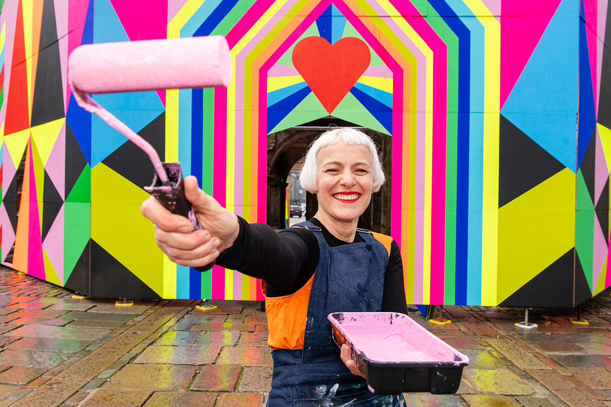 Morag Myerscough, BLEACH Festival (image by Ian Georgeson)